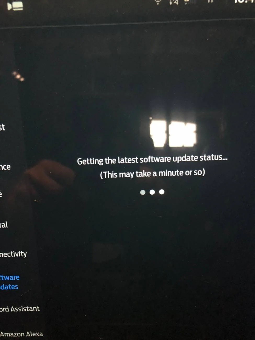 Ford F-150 Lightning Software issue on centre screen IMG_0455