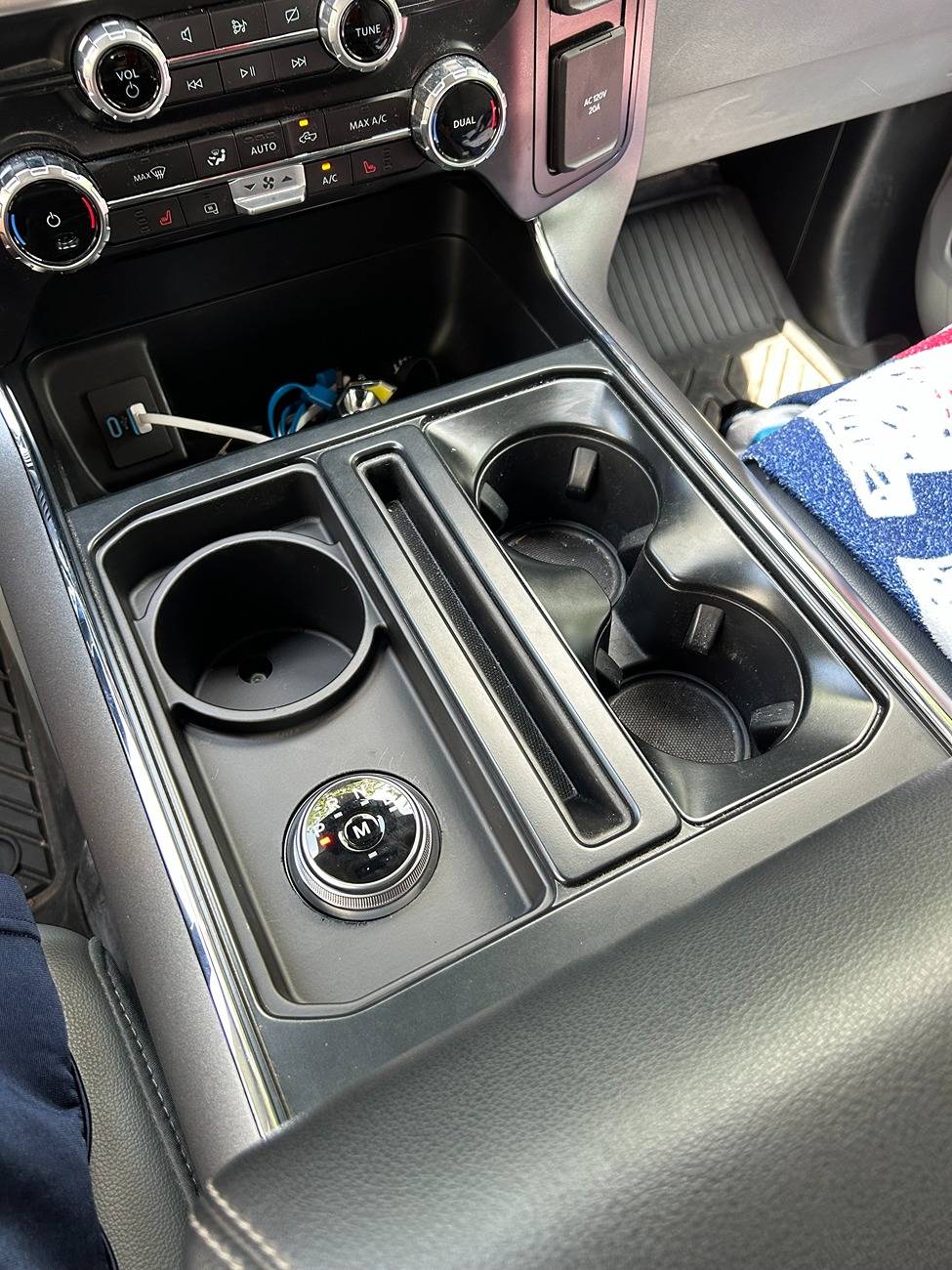 Ford F-150 Lightning Stick to Rotary Shift Knob Conversion w/ 3D Printed Rotary Shifter Holder IMG_1746