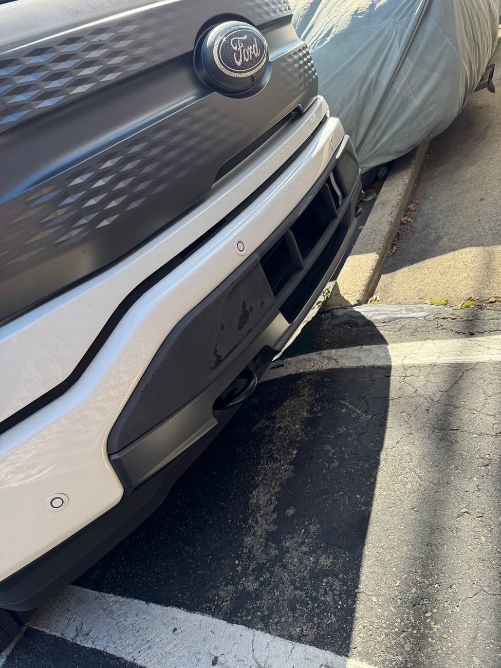 Ford F-150 Lightning Chipping paint on bumper IMG_3779
