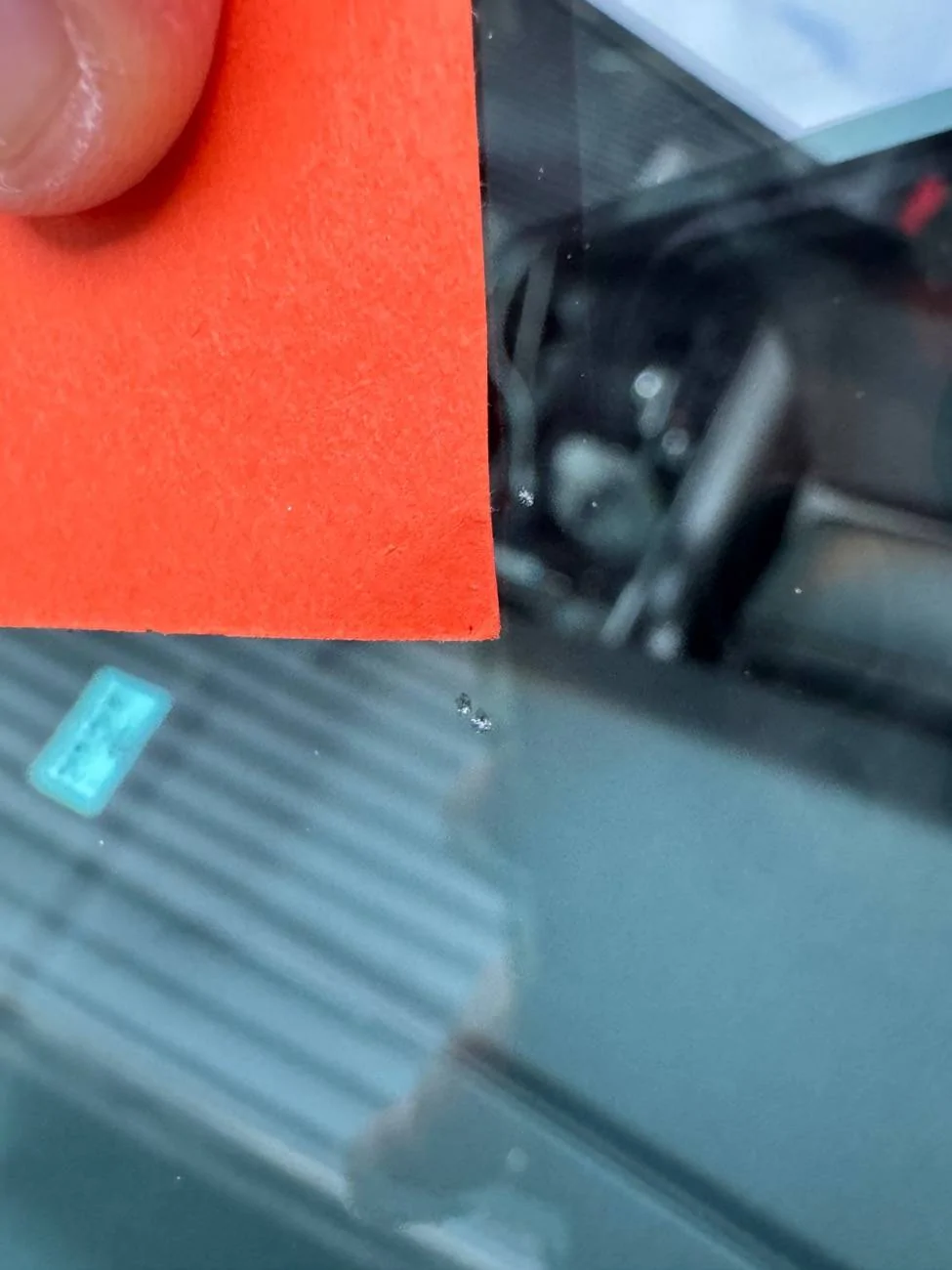 Ford F-150 Lightning Rock vs windshield IMG_6483