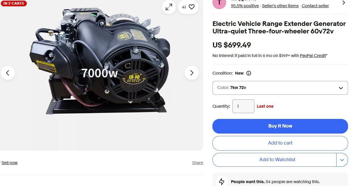 Ford F-150 Lightning Electric Vehicle Range Extender Generator 1746212358285-zx
