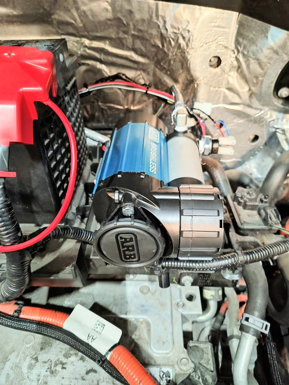 Ford F-150 Lightning Onboard Air-Arb Brushless Single Compressor Install IMG_20250502_231150534~2