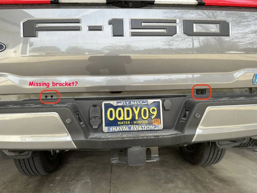 Ford F-150 Lightning Missing Tailgate Bracket on 2024 Lightning Lariat? tailgate 2