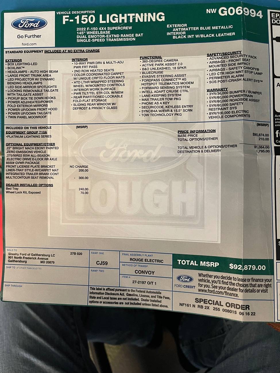 Ford F-150 Lightning Blue Cruise Not Functioning IMG_2350