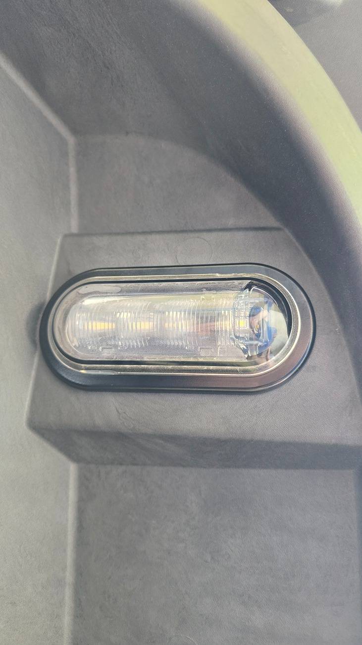 Ford F-150 Lightning Water inside frunk hatch lights. 20250511_164129