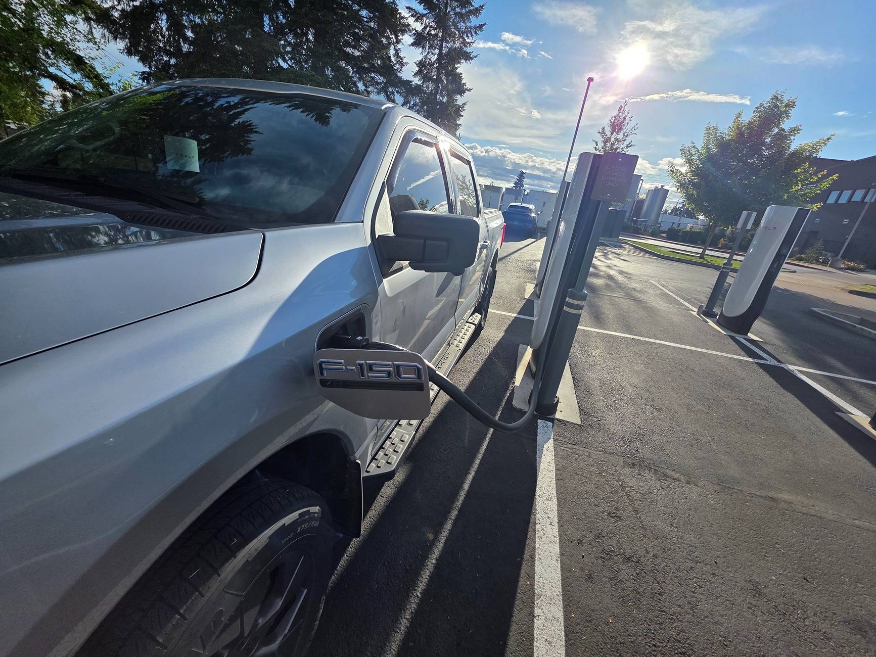 Ford F-150 Lightning Tesla Superchargers 20250512_183917