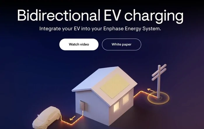 Enphase releasing Bidirectional EV charger soon