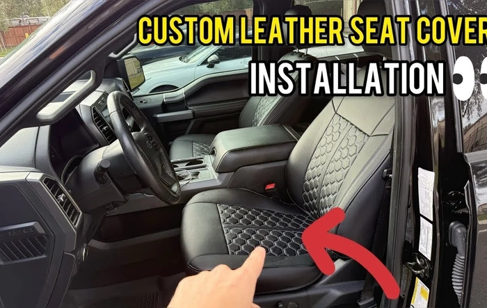 15-20 Ford F150 16-22 F-250 F-350 Custom Seat Covers (by Kustom Interior)  Installation by @ProfessorMikee
