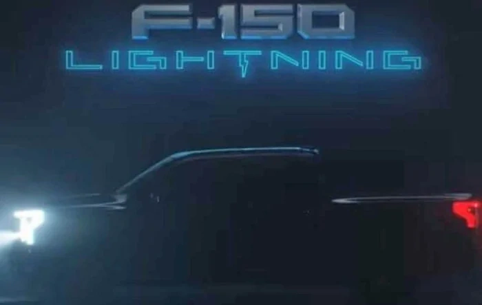 2022 F-150 Lightning Side Profile Teaser Look