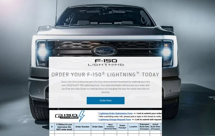 📊 F-150 Lightning ORDERS Tracking List & Stats [Add Yours!]