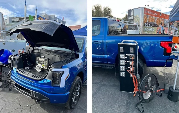 Lightning Lariat in Atlas Blue Being Exhibited at World of Concrete Show in Las Vegas